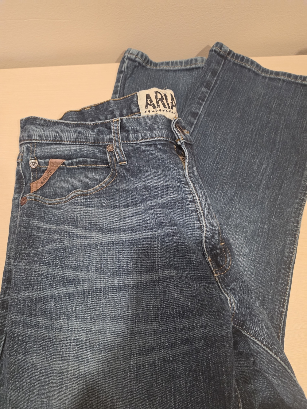 Ariat M5 Legacy Slim Straight Jeans Mens 36x30 Durham Medium Wash Stretch